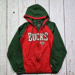 Adidas Milwaukee Bucks Zip Up Hoodie